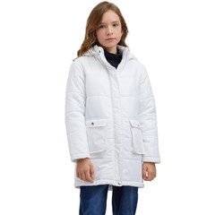 Kids  Hooded Longline Puffer Jacket