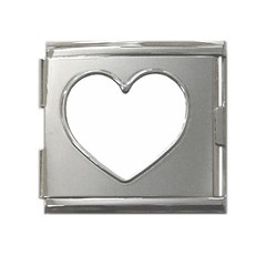 Mega Link Heart Italian Charm (18mm)