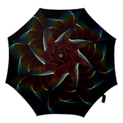 Imagine, Through The Abstract Rainbow Veil  Hook Handle Umbrella (large) by DianeClancy