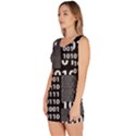 Binary in Black & White Bodycon Dress View2