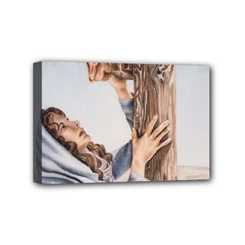 Stabat Mater Mini Canvas 6  X 4  (framed) by TonyaButcher