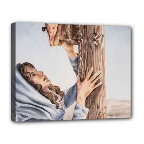 Stabat Mater Canvas 14  X 11  (framed) by TonyaButcher