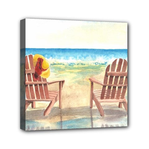 Time To Relax Mini Canvas 6  X 6  (framed) by TonyaButcher