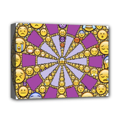 Circle Of Emotions Deluxe Canvas 16  X 12  (framed) 