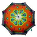 Crossroads of Awakening, Abstract Rainbow Doorway  Hook Handle Umbrella (Large) View1