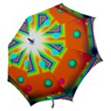 Crossroads of Awakening, Abstract Rainbow Doorway  Hook Handle Umbrella (Large) View2