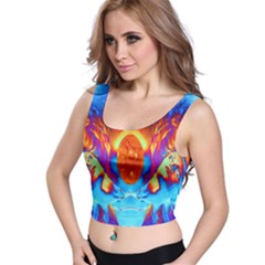 Escape From The Sun Full All Over Print Crop Top by icarusismartdesigns