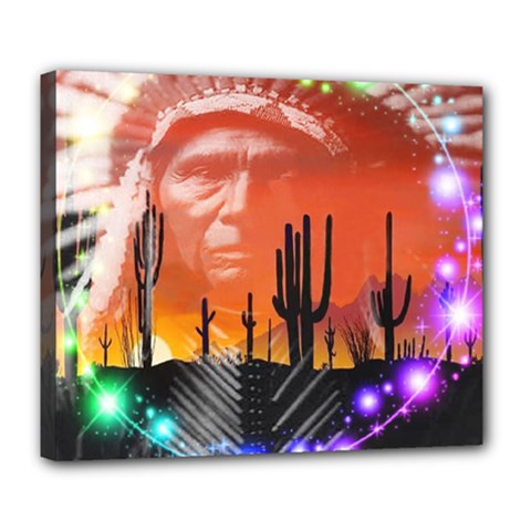 Ghost Dance Deluxe Canvas 24  X 20  (framed)