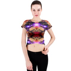 Crew Neck Crop Top by icarusismartdesigns