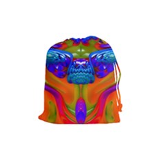 Lava Creature Drawstring Pouch (medium) by icarusismartdesigns