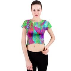 Crew Neck Crop Top by icarusismartdesigns