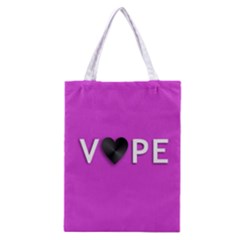 Vape Heart All Over Print Classic Tote Bag by OCDesignss