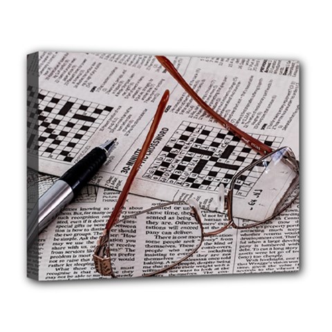 Crossword Genius Deluxe Canvas 20  X 16  (framed) by StuffOrSomething