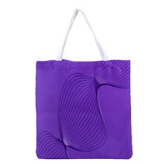 Twisted Purple Pain Signals Grocery Tote Bag by FunWithFibro