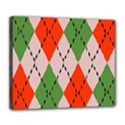 Argyle pattern abstract design Deluxe Canvas 24  x 20  (Stretched) View1