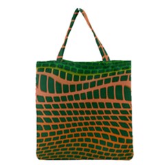 Distorted Rectangles Grocery Tote Bag by LalyLauraFLM