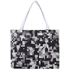 Background Noise In Black & White Tiny Tote Bag by StuffOrSomething