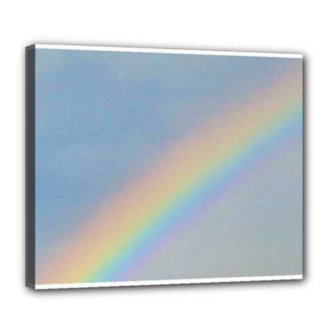 Rainbow Deluxe Canvas 24  X 20  (framed) by yoursparklingshop