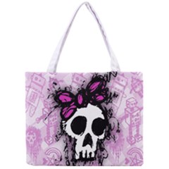 Sketched Skull Princess Tiny Tote Bag by ArtistRoseanneJones