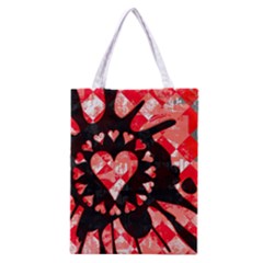 Love Heart Splatter Classic Tote Bag by ArtistRoseanneJones