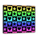 Rainbow Stars and Hearts Deluxe Canvas 24  x 20  (Framed) View1