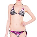 Pink Skull Splatter Bikini Set View1