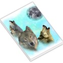 Wolves Shiney Grim Moon 3000 Large Memo Pads View1