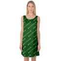 Merry Christmas,text,green Sleeveless Satin Nightdresses View1