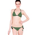 Modern Retro Chevron Patchwork Pattern Bikini Set View3