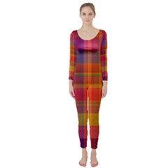 Plaid, Hot Long Sleeve Catsuit by ImpressiveMoments