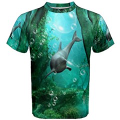 Wonderful Dolphin Men s Cotton Tees