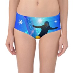 Snowboarding Mid-waist Bikini Bottoms by FantasyWorld7