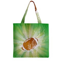 American Football  Zipper Grocery Tote Bags by FantasyWorld7