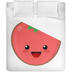 Kawaii Tomato Duvet Cover Single Side (double Size) by KawaiiKawaii