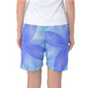 Abstract Lotus Flower 1 Women s Basketball Shorts View2