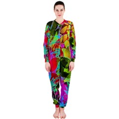 Floral Abstract 1 Onepiece Jumpsuit (ladies)  by MedusArt