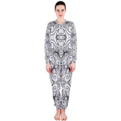 Drawing Floral Doodle 1 Onepiece Jumpsuit (ladies)  by MedusArt