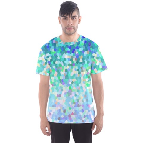 Mosaic Sparkley 1 Men s Sport Mesh Tees by MedusArt