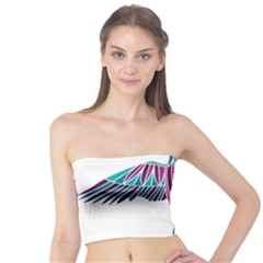 Stained Glass Bird Illustration  Women s Tube Tops by carocollins