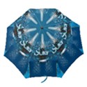 Surf, Surfboard With Water Drops On Blue Background Folding Umbrellas View1