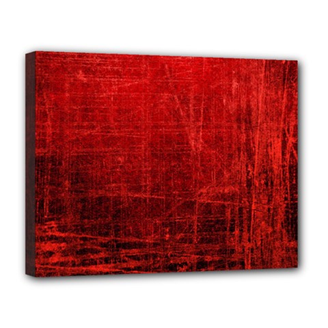 Shades Of Red Canvas 14  X 11  by trendistuff