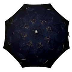 Global Night Straight Umbrellas by trendistuff