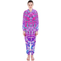 Ethnic Tribal Pattern G327 Hooded Jumpsuit (ladies)  by MedusArt