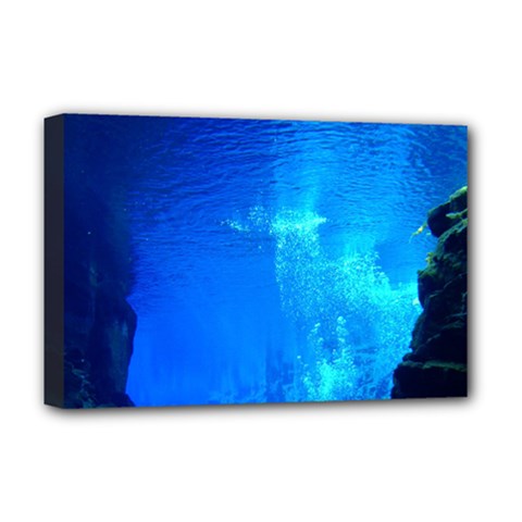 Underwater Trench Deluxe Canvas 18  X 12  