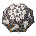 Flower Woman Folding Umbrella  View1