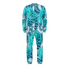 Teal Sea Forest, Abstract Underwater Ocean Onepiece Jumpsuit (kids) by DianeClancy