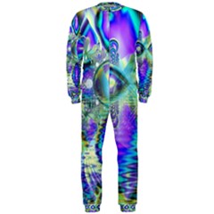 Abstract Peacock Celebration, Golden Violet Teal Onepiece Jumpsuit (men)  by DianeClancy