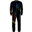 Abstract Rainbow Lily, Colorful Mystical Flower  OnePiece Jumpsuit (Men)  View1