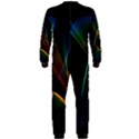 Abstract Rainbow Lily, Colorful Mystical Flower  OnePiece Jumpsuit (Men)  View2