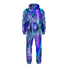 Peacock Crystal Palace Of Dreams, Abstract Hooded Jumpsuit (kids) by DianeClancy